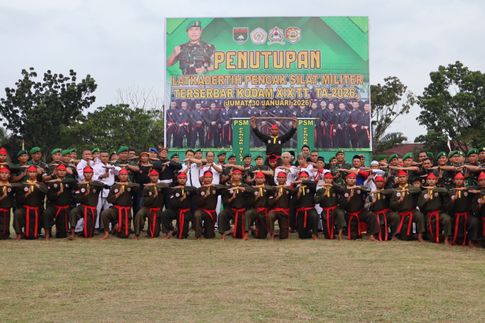 Pangdam XIX/Tuanku Tambusai Resmikan Padepokan Pencak Silat Militer dan Tutup Latkadertih Pencak Silat Militer TA 2025/2026