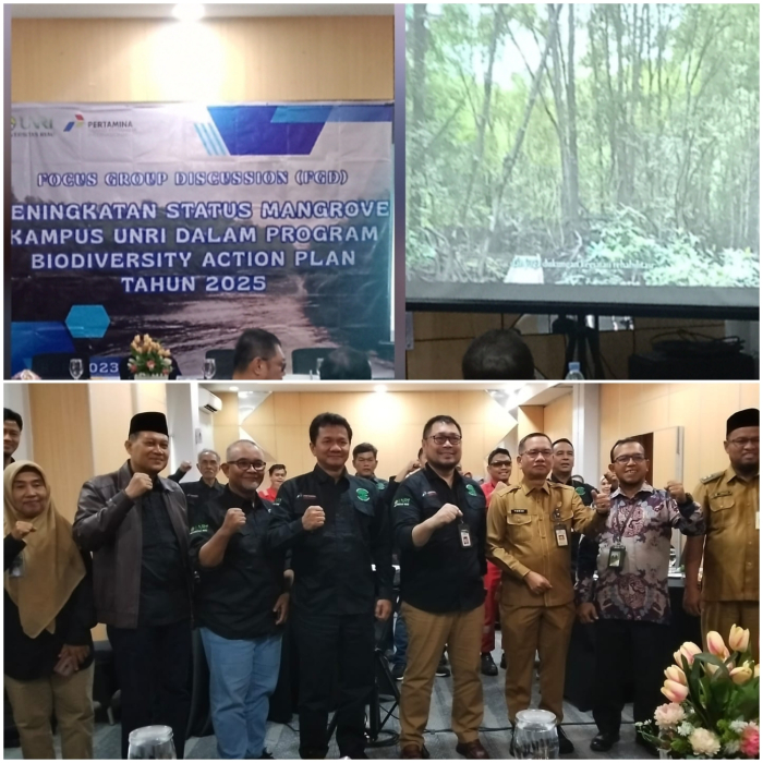 Acara Universitas Riau & PT Pertamina Internasional Dumai, Mengadakan Focus Group Discussion Peningkatan Status Mangrove Kampus UNRI.