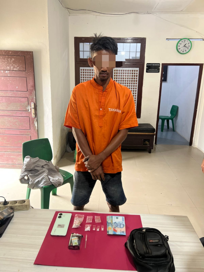 Polsek Tambang Tangkap Pelaku Narkoba di Kebun Sawit, Begini Kronologisnya!