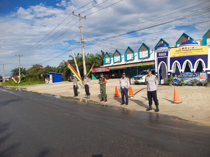 Pospam Kampar Kiri Siaga Penuh, Wujudkan Perjalanan Mudik yang Lancar dan Tertib