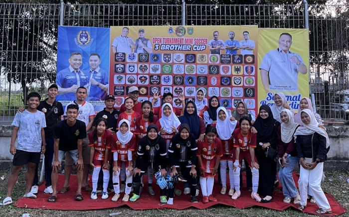Tim Putri SSB Persikalis Melaju ke Final Turnamen Mini Soccer 3 Brother Cup di Dumai
