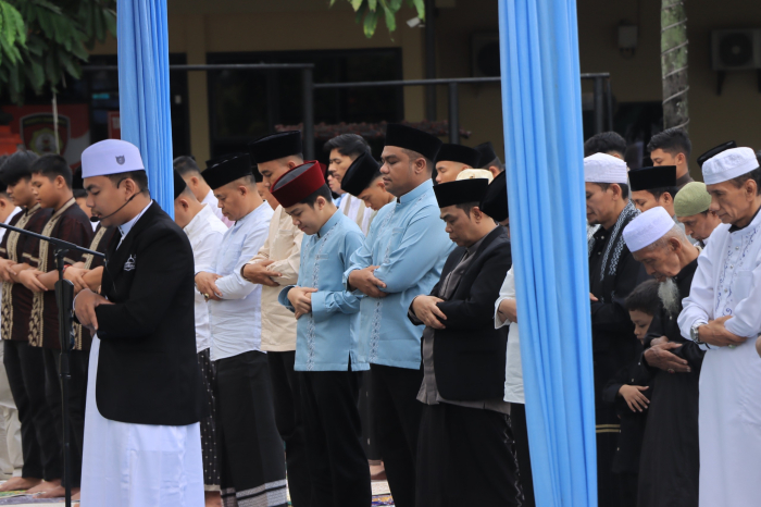 Rayakan Idul Fitri 1447 H, Polres Kampar Gelar Shalat Ied di Lapangan Hijau: Momentum Tingkatkan Iman