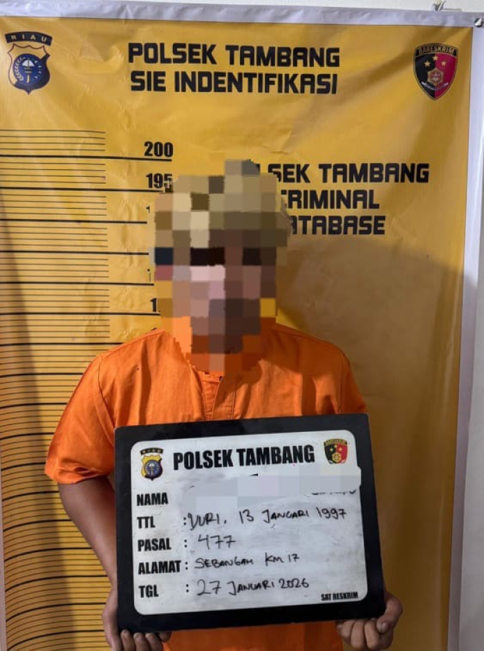 Pelaku Curat Ditangkap Polsek Tambang di Pekanbaru 