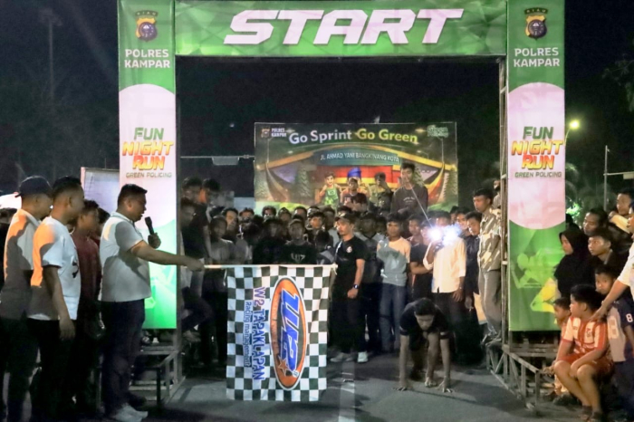Polres Kampar Gelar Green Policing Running Race, Ajak Generasi Muda Beraktivitas Positif