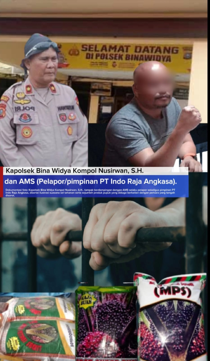 RIAU DARURAT PROFESIONALITAS HUKUM: MENGAPA PENYIDIK BEGITU SEMANGAT TAHAN AY TAPI TUTUP MATA ATAS IZIN EDAR PUPUK AMS YANG DIDUGA MATI?